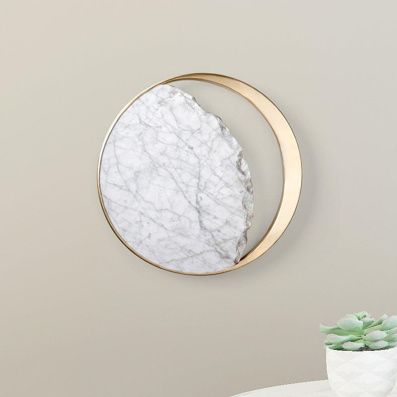 Marble LED Wall Sconce – Elegant Bedside & Accent Lighting