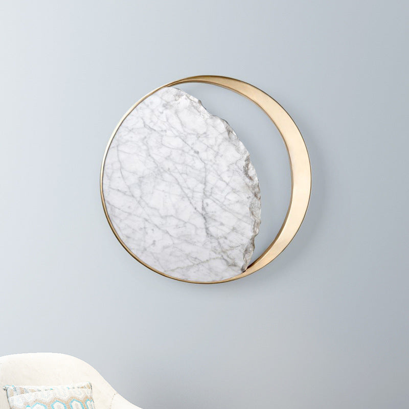 Marble LED Wall Sconce – Elegant Bedside & Accent Lighting